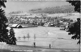 TRAMELAN → Generalansicht Im Winter Mit Skifahrer, Fotokarte Ca.1955 - Tramelan