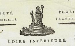 1798 REVOLUTION LOIRE ATLANTIQUE  CANTON DE CHATEAUBRIAND ENTETE  AVEC SIGNATURE "Lelievre" - Documenti Storici