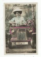 Cp , Automobiles ,BONNE ANNEE ,  Voyagée 1909 - Passenger Cars