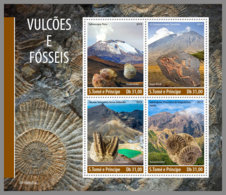 SAO TOME 2019 MNH Volcanoes Vulkane Volcans M/S - OFFICIAL ISSUE - DH1948 - Volcanos