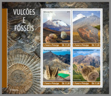 SAO TOME 2019 MNH Volcanoes Vulkane Volcans M/S - IMPERFORATED - DH1948 - Volcanos