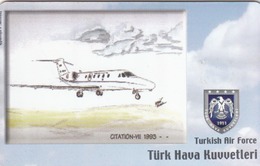 TURKEY - Citation-VII 1993 (Aircraft) , Tirage 200,000 , 50 Unit ,used - Turquie