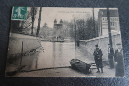 CPA Animée - Inondations De 1910 - Créteil - St Maur - Saint Maur Des Fosses