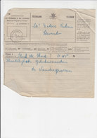 3  X Telegram - Télégramme Vanuit Stevoort - Hasselt - Herk-de-Stad - Zelem - Gelukwensen - Telegrammi