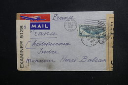 ETATS UNIS - Enveloppe De Palm Beach Pour La France En 1942 Avec Contrôle Postal - L 49153 - Marcofilia