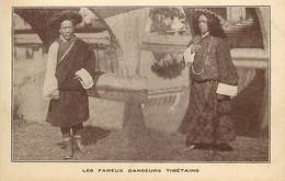 Pays Div-ref W470- Tibet -danseurs Tibetains - Tibettan Dancers -danse - Exposition Arts Decoratifs Paris 1925  - - Tíbet