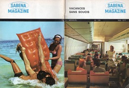 SABENA MAGAZINE - VACANCES SANS SOUCIS - N° 106 - 1971 - Aviation