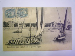 2019 - 3358  EGYPTE  :  Exportation Des Produits De La Haute-Egypte   1907  (AFFR. PORT-SAÏD)  XXXX - 1866-1914 Khédivat D'Égypte