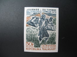 Timbre ND Non Dentelé Neuf ** MNH - Imperf   Madagascar   N° 522 Journée Du Timbre - Dag Van De Postzegel