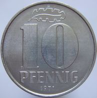 East Germany 10 Pfennig 1971 UNC - 10 Pfennig