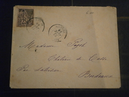 ILE ISLAND REUNION ALPHEE DUBOIS 24 SURCHARGE ENVELOPPE LETTRE COVER LETTER SAINT DENIS COLONIE FRANCAISE  FRENCH COLONY - Lettres & Documents