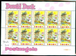 NEDERLAND * DISNEY * DONALD DUCK * BLOK * BLOC *   POSTFRIS GESTEMPELD  ( Blok 310) - Personalisierte Briefmarken