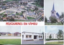 N°44 T -cpsm Feuquières En Vimeu -multivues- - Feuquieres En Vimeu