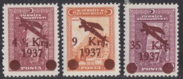 Turkey - 1938 - 4.5k-35k Airmail Yv. 6-8 - MH - 1934-39 Sandjak D'Alexandrette & Hatay