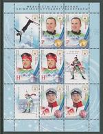 Vancouver 2010 Olympic Games Winners Belarus MNH M/S Of 6 Stamps 2010 - Winter 2010: Vancouver