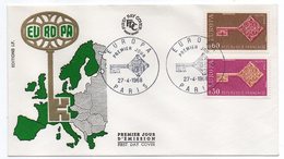 1968-- FDC   EUROPA --2 Valeurs --cachet  Paris -75 - 1960-1969