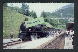 Filisur - Locomotive à Vaoeur B Rh 107 - Chemins De Fer Rhétiques - Embarquement Des Voyageurs - Filisur