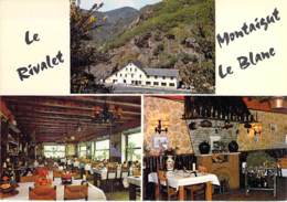 63 - MONTAIGUT LE BLANC : Hotel Restaurant " LE RIVALET " CPSM Village ( 860 H ) Grand Format - Puy De Dôme - Montaigut