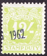 NEW SOUTH WALES 12/- Light Green Revenue Stamp Duty FU - Steuermarken