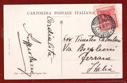 COO - UFFICIO POSTALE TELEGRAFICO * 28/9/31 SU CARTOLINA  COO LA CHIESA DELL'AGNUS DEI PER FERRARA - Ägäis (Coo)