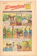 Tijdschrift Weekblad Magazine Voor De Jeugd - Strips - Zonneland - 13 Juni 1948 - Juniors