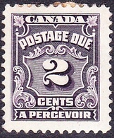 CANADA 1935 KGV 2c Postage Due Violet SGD19 MH - Portomarken