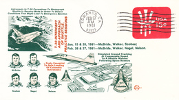 USA 1981  T-38 Intercept And Approach Of Shuttle Practice Sessions Commemorative Cover - Amérique Du Nord