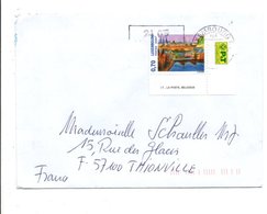 LUXEMBOURG LETTRE POUR LA FRANCE 2008 - Storia Postale