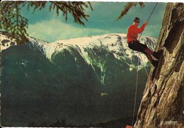 Alpinisme : Descente En Rappel Dans Les Hautes-Vosges, Avec Vue Sur Le Hohneck (alt. 1361 M.). CPSM. - Alpinisme