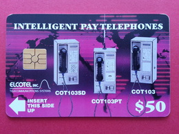Belize Elcotel Intelligent Pay Telephones Trial Card, 50 $ Dollars Chargée POLOGNE ZAM ? RARE (BA1219.20 - Belice