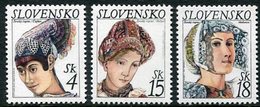 SLOVAKIA 1999 Headdresses MNH / **.  Michel 333-35 - Ungebraucht