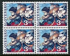 SLOVAKIA 1997 Book Illustrations Biennial Block Of 4  MNH / **.  Michel 285 - Nuovi