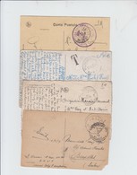 FRANCHISE MILITAIRE  + POSTE CACHET MILITAIRE 1919 - 1922 - 1939 - 1951 - Zonder Portkosten