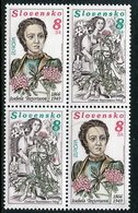 SLOVAKIA 1996 Europa: Famous Women Block With Two Pairs  MNH / **.  Michel 250-51 - Nuovi