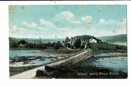 CPA-Carte Postale-Royaume Uni-Ynys Dysilio- Church Island Menai Straits VM10151 - Anglesey