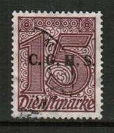 UPPER SILESIA  Scott # O 41 VF USED (Stamp Scan # 559) - Silésie