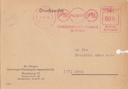 Carte-Lettre Pré-imprimée (Dr. Böger...), EMA 006pf (... Photokopier-Apparate...) Hamburg Le 2/9/44 - Usines & Industries