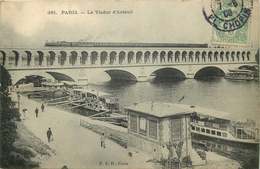 PARIS  LE VIADUC D'AUTEUIL   Train - Ponts
