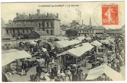 CPA - 76 - CAUDEBEC LES ELBEUF - Le Marché - Datée 1919 - Caudebec-lès-Elbeuf