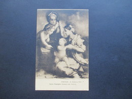 Polen 1957 Gemäldekarte Firenze R. Galleria Pitti Sacra Famiglia (Andrea Del Sarto) Künstlerkarte - Storia Postale