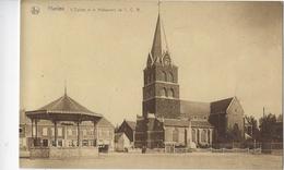 Haelen    L'Eglise Et Le Monument Du T.C.B. - Halen