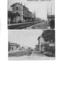 VENISSIEUX - 2 CARTES DIFFERENTES  -  LA GARE - ANNEE 1908 ET 1936 - Vénissieux