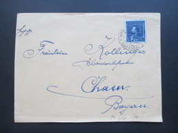 CSSR Böhmen 1933 Beleg Mit Michel Nr. 316 EF Nach Cham Zweisprachiger Stempel Marienburg Mit Ak Stempel - Briefe U. Dokumente