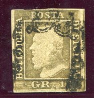 1859- SICILIA- 1/2  GR.BRUNO OLIVASTRO - USATO- LUXE !! - Sicilia