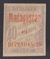 Madagascar - 1896 - 40c Timbres-Taxe Yv.5 - MH - Strafport