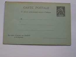 Entier Postal Mayotte Avec Carte Réponse - Entiers Postaux & Prêts-à-Poster