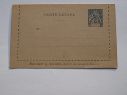 Entier Postal Mayotte Carte Lettre 15c - Ganzsachen & PAP