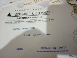 GATTINARA VERCELLI   BUSTA DITTA MOBILI SCIBANTE E DELMAESTRO. VB1970 HH2411 - Vercelli