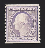 US #456 1914-16 Violet Type I Wmk 190 Perf 10 Vert Mint NG F-VF Scv $250 - Unused Stamps