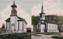 USA, New York, Livingston Manor, Methodist Church (7628) - Churches